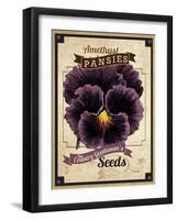 Seed Packet - Pansy-The Saturday Evening Post-Framed Giclee Print