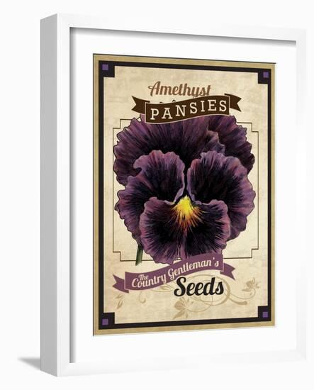 Seed Packet - Pansy-The Saturday Evening Post-Framed Giclee Print