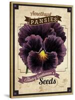 Seed Packet - Pansy-The Saturday Evening Post-Stretched Canvas