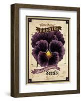 Seed Packet - Pansy-The Saturday Evening Post-Framed Giclee Print