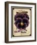 Seed Packet - Pansy-The Saturday Evening Post-Framed Giclee Print