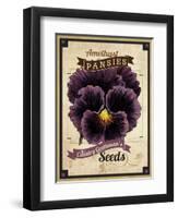 Seed Packet - Pansy-The Saturday Evening Post-Framed Giclee Print