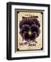 Seed Packet - Pansy-The Saturday Evening Post-Framed Giclee Print