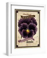 Seed Packet - Pansy-The Saturday Evening Post-Framed Giclee Print