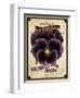 Seed Packet - Pansy-The Saturday Evening Post-Framed Giclee Print