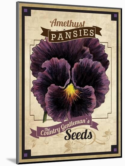 Seed Packet - Pansy-The Saturday Evening Post-Mounted Giclee Print