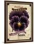 Seed Packet - Pansy-The Saturday Evening Post-Framed Giclee Print