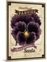 Seed Packet - Pansy-The Saturday Evening Post-Mounted Giclee Print