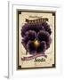 Seed Packet - Pansy-The Saturday Evening Post-Framed Giclee Print