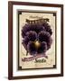 Seed Packet - Pansy-The Saturday Evening Post-Framed Giclee Print