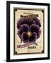 Seed Packet - Pansy-The Saturday Evening Post-Framed Giclee Print