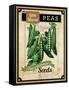 Seed Packet - Peas-The Saturday Evening Post-Framed Stretched Canvas