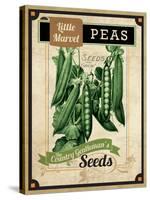 Seed Packet - Peas-The Saturday Evening Post-Stretched Canvas