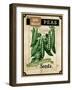 Seed Packet - Peas-The Saturday Evening Post-Framed Giclee Print