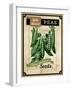 Seed Packet - Peas-The Saturday Evening Post-Framed Giclee Print