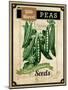 Seed Packet - Peas-The Saturday Evening Post-Mounted Giclee Print