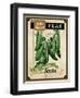 Seed Packet - Peas-The Saturday Evening Post-Framed Giclee Print