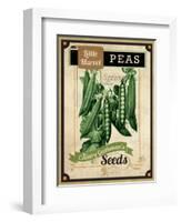 Seed Packet - Peas-The Saturday Evening Post-Framed Giclee Print