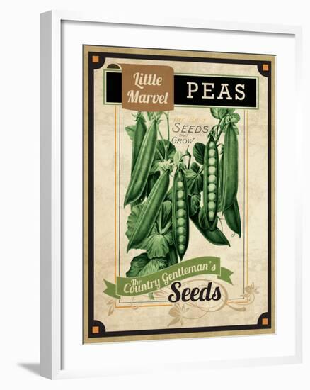 Seed Packet - Peas-The Saturday Evening Post-Framed Giclee Print