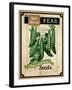 Seed Packet - Peas-The Saturday Evening Post-Framed Giclee Print