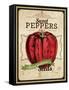 Seed Packet - Pepper-The Saturday Evening Post-Framed Stretched Canvas