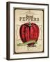 Seed Packet - Pepper-The Saturday Evening Post-Framed Giclee Print