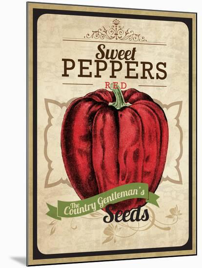 Seed Packet - Pepper-The Saturday Evening Post-Mounted Giclee Print