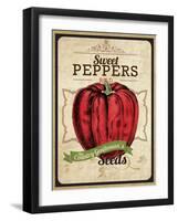 Seed Packet - Pepper-The Saturday Evening Post-Framed Giclee Print