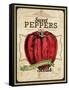 Seed Packet - Pepper-The Saturday Evening Post-Framed Stretched Canvas