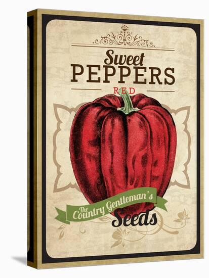 Seed Packet - Pepper-The Saturday Evening Post-Stretched Canvas