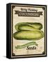 Seed Packet - Pickle-The Saturday Evening Post-Framed Stretched Canvas