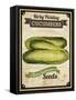 Seed Packet - Pickle-The Saturday Evening Post-Framed Stretched Canvas
