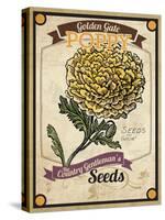 Seed Packet - Poppy-The Saturday Evening Post-Stretched Canvas