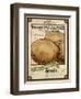 Seed Packet - Potatoes-The Saturday Evening Post-Framed Premium Giclee Print