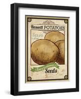 Seed Packet - Potatoes-The Saturday Evening Post-Framed Premium Giclee Print