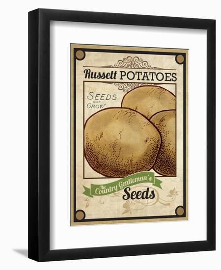 Seed Packet - Potatoes-The Saturday Evening Post-Framed Premium Giclee Print