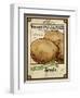 Seed Packet - Potatoes-The Saturday Evening Post-Framed Premium Giclee Print