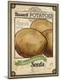 Seed Packet - Potatoes-The Saturday Evening Post-Mounted Premium Giclee Print