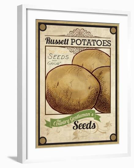 Seed Packet - Potatoes-The Saturday Evening Post-Framed Giclee Print