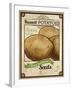 Seed Packet - Potatoes-The Saturday Evening Post-Framed Giclee Print