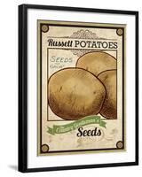 Seed Packet - Potatoes-The Saturday Evening Post-Framed Giclee Print