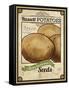 Seed Packet - Potatoes-The Saturday Evening Post-Framed Stretched Canvas
