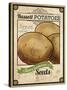 Seed Packet - Potatoes-The Saturday Evening Post-Stretched Canvas