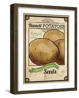 Seed Packet - Potatoes-The Saturday Evening Post-Framed Giclee Print