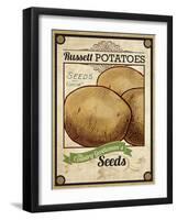 Seed Packet - Potatoes-The Saturday Evening Post-Framed Giclee Print