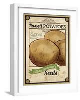 Seed Packet - Potatoes-The Saturday Evening Post-Framed Giclee Print