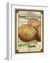 Seed Packet - Potatoes-The Saturday Evening Post-Framed Giclee Print