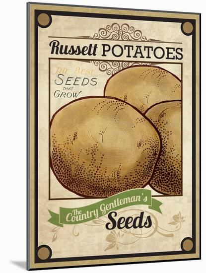 Seed Packet - Potatoes-The Saturday Evening Post-Mounted Giclee Print