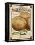 Seed Packet - Potatoes-The Saturday Evening Post-Framed Stretched Canvas