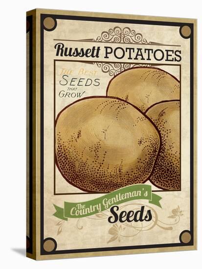 Seed Packet - Potatoes-The Saturday Evening Post-Stretched Canvas